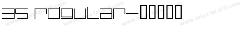 35 RDGULAR字体转换